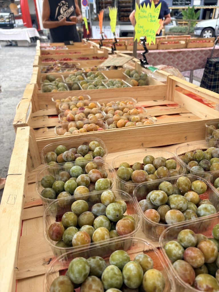 Fresh local produce at Ruffec Market